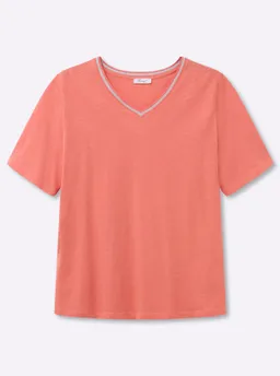 sheego V-Shirt koralle – Produktbild 1 von 1