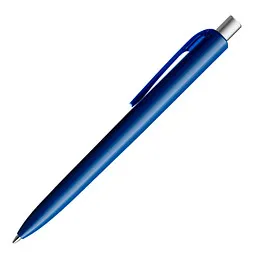 prodir prodir® Kugelschreiber DS8 PPP Family, blaue Mine, marineblau/silber satiniert, Silber / dunkelblau, – Produktbild 1 von 1