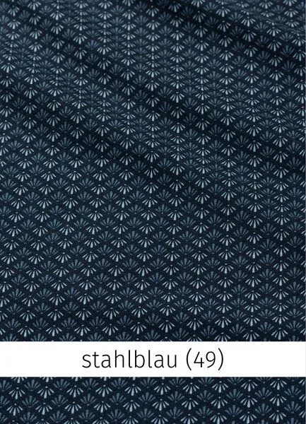 Heidekönigin Heidekönigin Langarmshirt bedruckt - GOTS, Stahlblau, – Produktbild 1 von 4