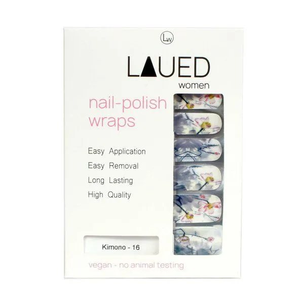 Vargu Vargu LAUED vegane Nagelfolien flower mood, Kimono, – Produktbild 3 von 4