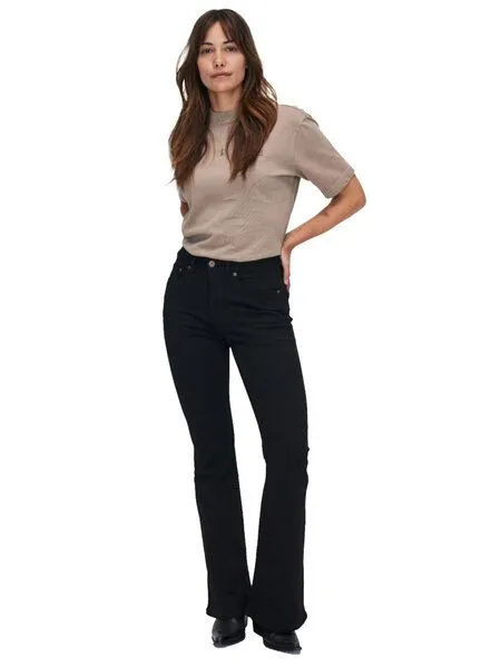 Kuyichi Kuyichi Flared Jeanshose - Lisette Flare, Schwarz (forever black), – Produktbild 8 von 8