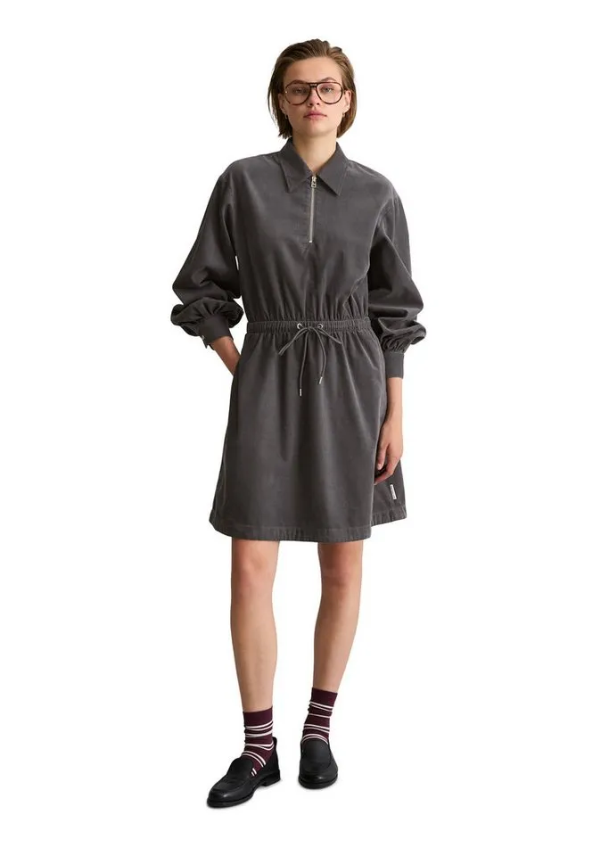 Marc O'Polo DENIM Cordkleid aus Organic Cotton, Grau, – Produktbild 5 von 5