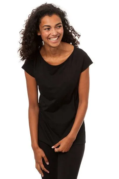 FellHerz FellHerz 3er Pack Damen T-Shirt, Schwarz, – Produktbild 4 von 5