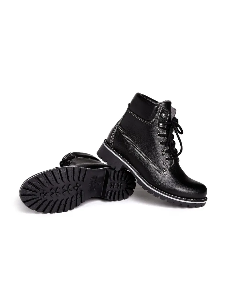 Will's Vegan Store Will's Vegan Store Damen vegan Dock Boots Gefüttert Schwarz, Schwarz, – Produktbild 2 von 2