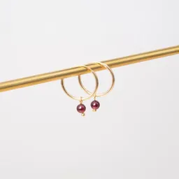 fejn jewelry fejn jewelry Creole 'gemstone hoop' – Produktbild 1 von 1