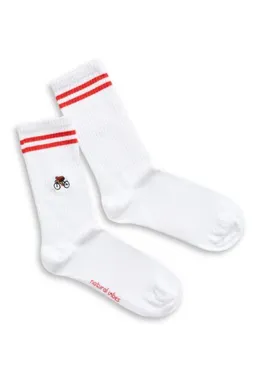 Natural Vibes Natural Vibes Fahrrad Socken Bio GOTS | Tennissocken | Crew Socken| Herren Damen Socken – Produktbild 1 von 1