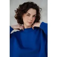 Kultgut Kultgut Goodness Sweater 100% Bio-Baumwolle - Ein schöner Allrounder im Boxistyle, Blau, – Produktbild 1 von 1
