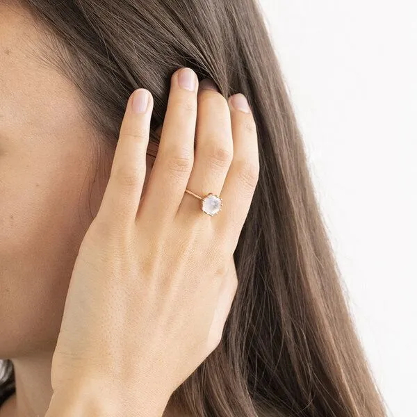 Eppi Eppi Verlobungsring mit Mondstein Tutie – Produktbild 3 von 4