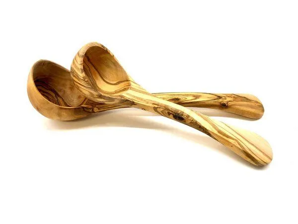 Olivenholz erleben Olivenholz erleben Schöpfkelle (25 cm oder 30 cm) für Küche & Sauna aus Olivenholz – Produktbild 6 von 8