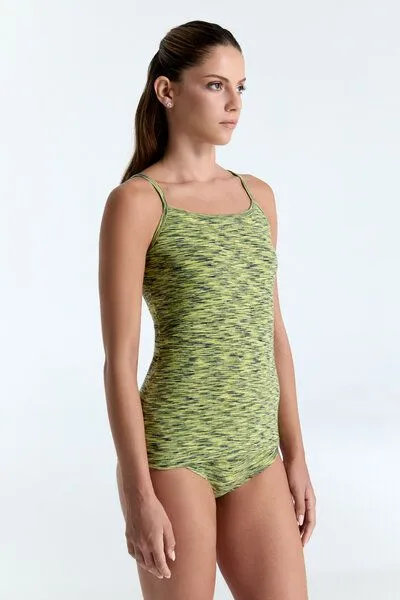 Leela Cotton Leela Cotton Damen Spaghettitop, Wiese, – Produktbild 3 von 4