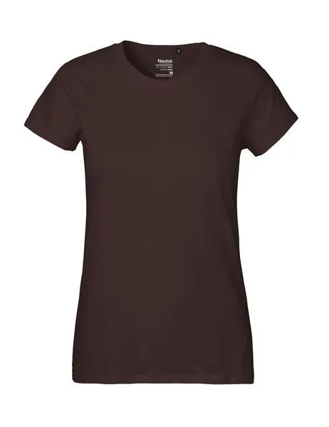 Neutral Neutral® Damen Classic T-Shirt von Neutral Bio Baumwolle, Braun, – Produktbild 1 von 4