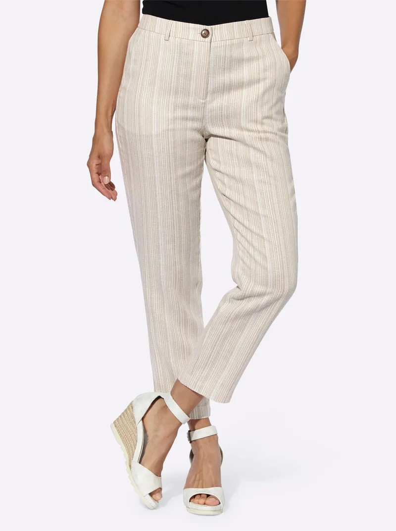 Witt Webhose, Champagner-sesam-gestreift, – Produktbild 1 von 3