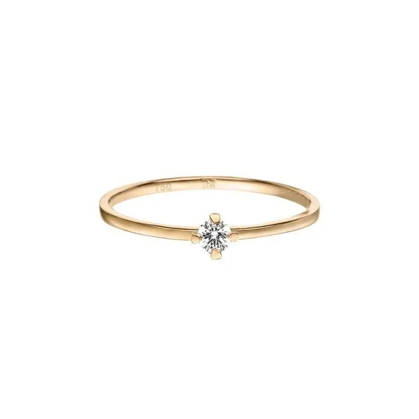 Maren Jewellery Maren Jewellery ReMind mini Solitärring 18 Karat Gold mit Labor Diamant – Produktbild 2 von 4