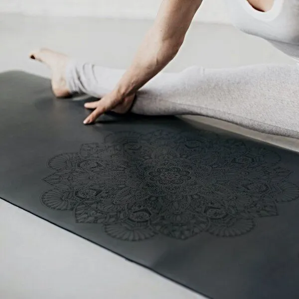 DIYogi DIYogi Yogamatte Naturkautschuk, Grau, – Produktbild 4 von 4