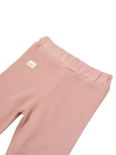 Biorganic Biorganic Waffle Smile Baby Hose, Coral, – Produktbild 3 von 4