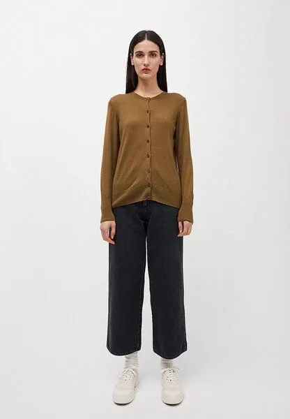 ARMEDANGELS ARMEDANGELS SUNNAA - Damen Cardigan aus TENCEL Lyocell Mix, Golden khaki, – Produktbild 4 von 4
