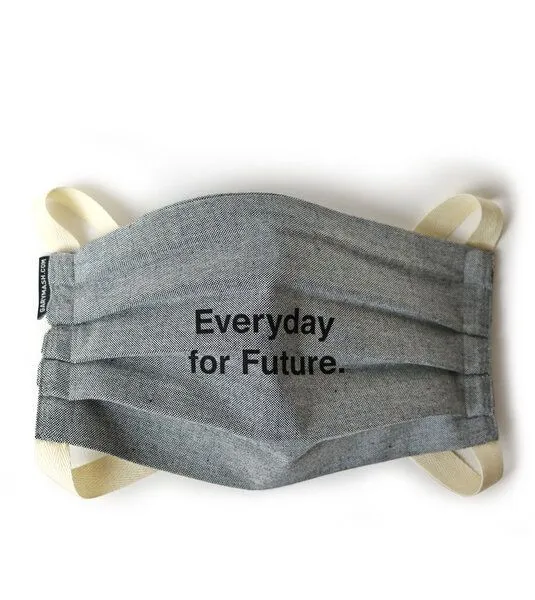 Gary Mash Gary Mash Mund- und Nasen-Maske Eco Denim, doppellagig – Produktbild 1 von 6