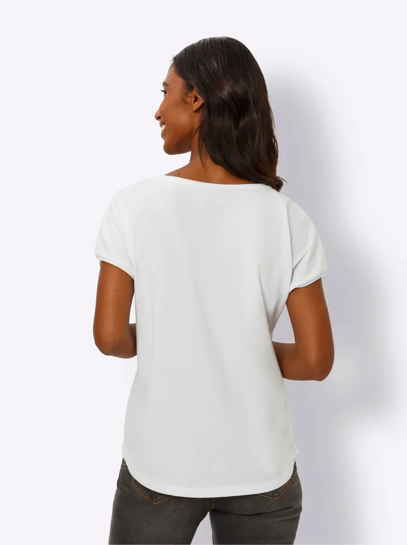 heine T-Shirt weiß, Weiß, – Produktbild 2 von 2
