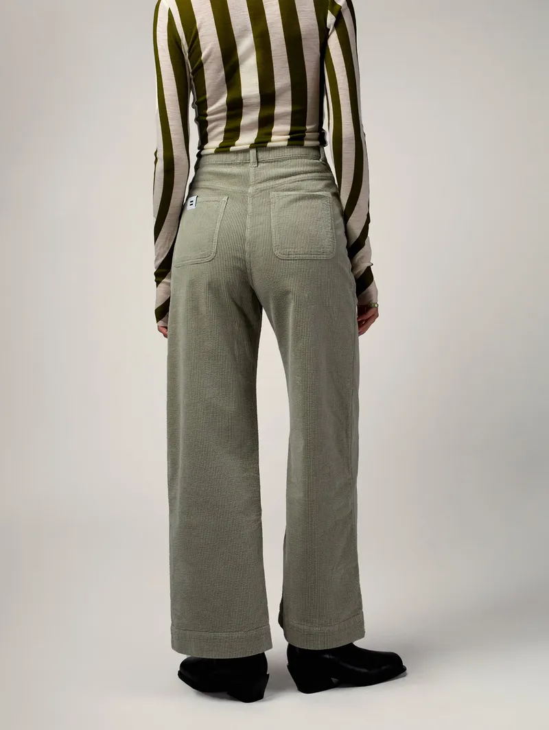 Côtelé Côtelé Damen vegan Hose Jane Salbeigrün, Grün, – Produktbild 1 von 2