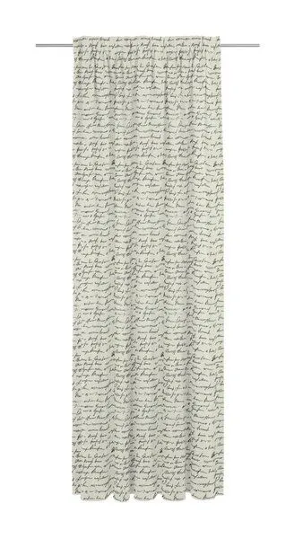 Nature by Adam Nature by Adam Vorhang aus Leinen & Bio-Baumwolle - Made in Germany - Scribble, Natur-schwarz, – Produktbild 4 von 8