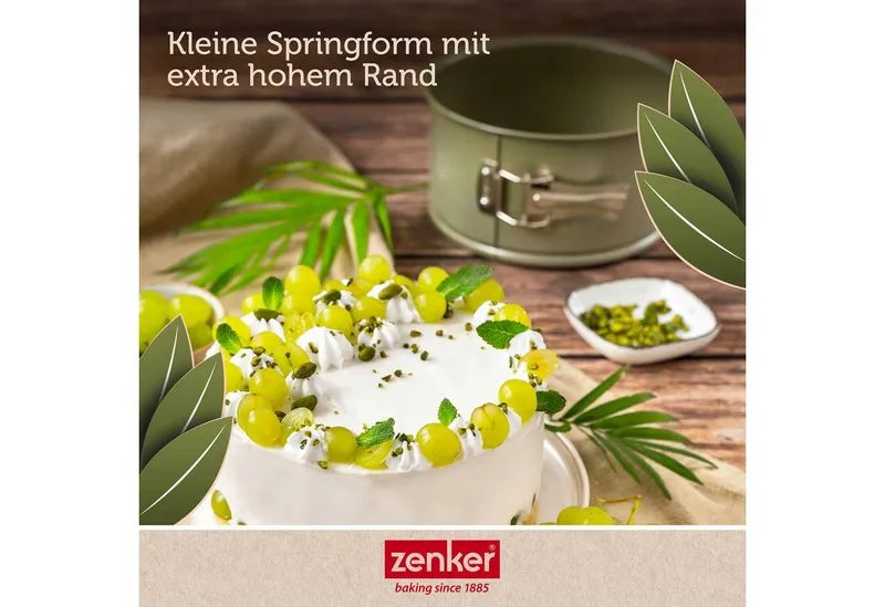 ZENKER ZENKER Springform Ø 18 cm mit hohem Rand – 18er Kuchenbackform mit Antihaftbeschichtung – Produktbild 5 von 5