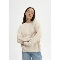 MELA MELA Rippstrick Pullover Style ADAH aus 100% Bio-Baumwolle, Cream melange, – Produktbild 1 von 1