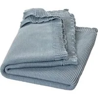 HANS NATUR Babydecke Bio-Baumwolle Wellenkante graublau Maße 80 x 100 cm – Produktbild 1 von 1
