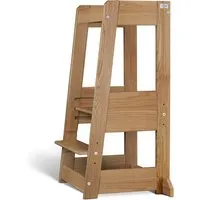 tiSsi Lernturm Felix mitwachsend, Eiche massiv 40 x 91 x 45 cm, eiche – Produktbild 1 von 1