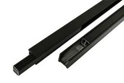 woodstore24 Universal U-Profil für WPC Zäune, anthrazit, geeignet für Füllelemente bis 20 mm  27 x 27 mm, Schienenlänge: 200 cm mit 20 cm Abstandshalter – Produktbild 1 von 1
