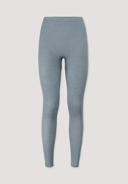 hessnatur hessnatur Leggings Regular Cut PURE FUNCTION aus Bio-Merinowolle mit Seide, Sturmblau, – Produktbild 3 von 4