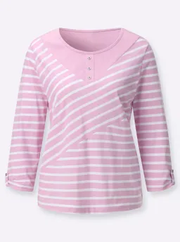 Witt Ringelshirt rosé-ecru-gemustert – Produktbild 1 von 1