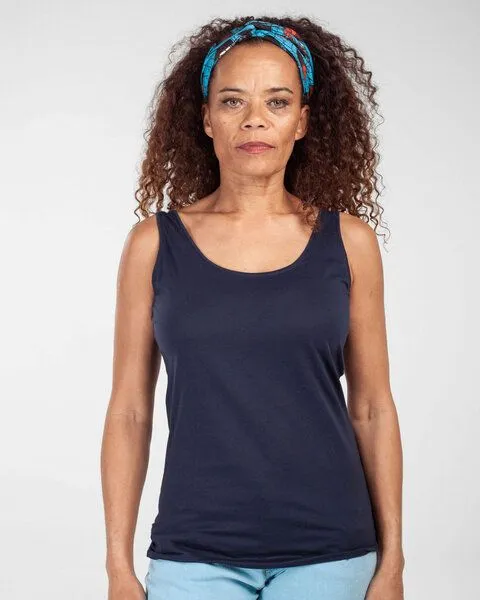 Alma & Lovis Alma & Lovis Top aus Bio-Baumwolle | Basic Top, Dunkelblau, – Produktbild 1 von 4