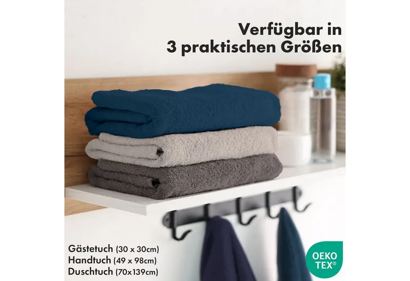 Kubus Handtuch Loomify, Weich, saugstark und hautfreundlich, Erstklassige Baumwolle erhältlich in vielen Größen und Farben, Türkis, – Produktbild 2 von 5