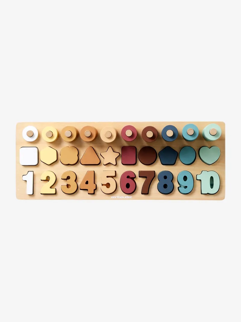 Vertbaudet Kinder Zahlen-Lernspiel, Beige, – Produktbild 4 von 4