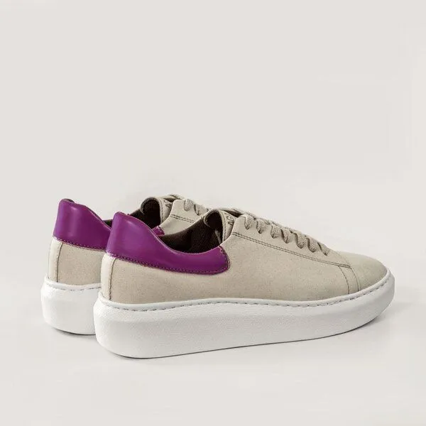 AGAZI AGAZI EMMA - apple & corn leather sneakers (vegan, plant-based), Green, – Produktbild 4 von 4