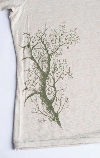 Life-Tree Life-Tree Hanf Shirt für Damen Esche in Natur – Produktbild 3 von 3