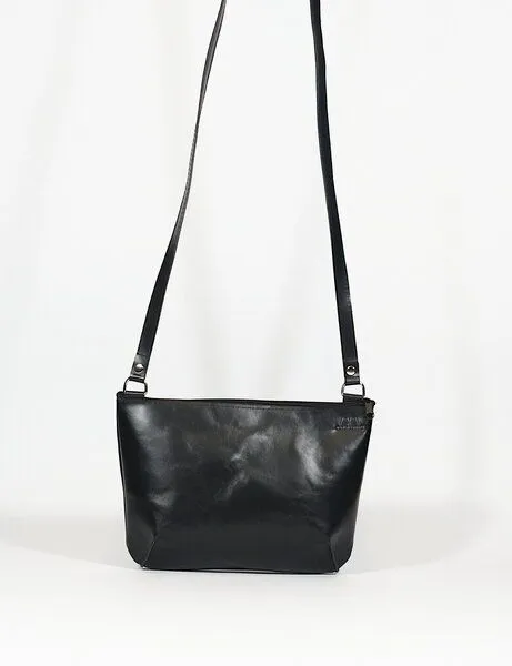 monday market monday market Ledertasche Lea, Schwarz, – Produktbild 1 von 3