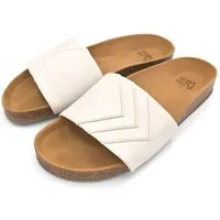 Fünve Fünve Vegane Slides mit Fußbett | Damen, Yang (weiß), – Produktbild 1 von 1