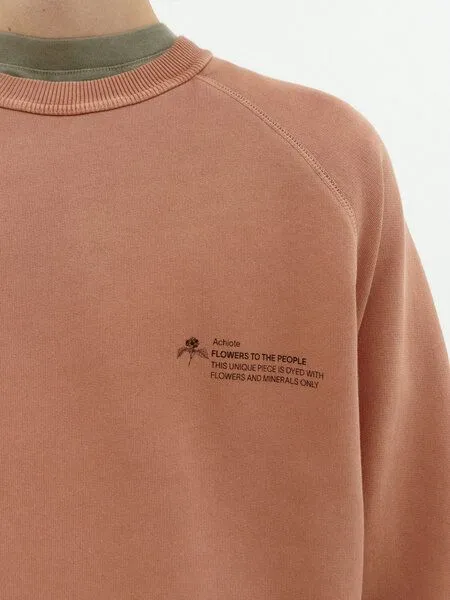 thinking mu thinking mu Sweatshirt mit Rundhalsausschnitt - FTP - aus 100% biologisch angebauter Baumwolle, Achiote (orange), – Produktbild 4 von 4