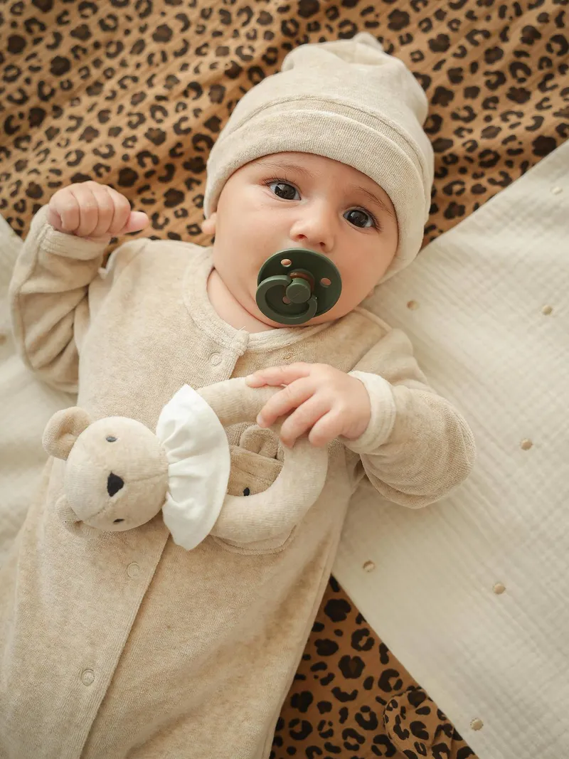 Envie De Fraise Baby-Geschenkset aus Strampler, Beige meliert, – Produktbild 3 von 4