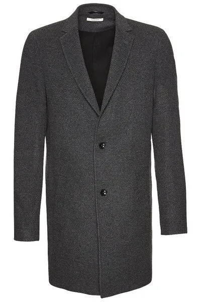 Wunderwerk Wunderwerk Herren Mantel aus Schurwolle "Metro long coat male", Grau (dark grey melange), – Produktbild 2 von 4