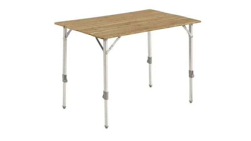 Outwell Outwell Custer M Falttisch mit Bambustischplatte 100 x 65 cm, schmales Packmaß, Hellbraun, – Produktbild 1 von 2