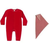Leela Cotton Leela Cotton Overall& Dreiecktücher Set, Ziegelrot, – Produktbild 1 von 1