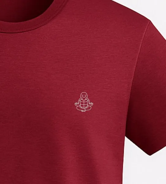 vis wear vis wear Schildkröte im Yoga Flow - Organic Shirt, Rot, – Produktbild 2 von 4