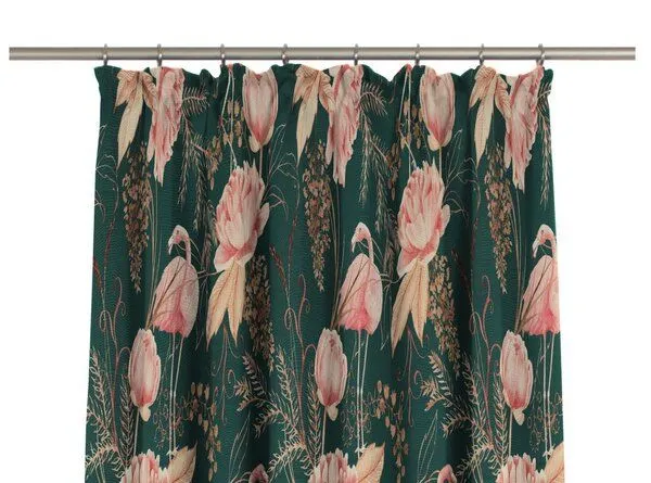 Nature by Adam Nature by Adam Vorhang aus 100% Bio-Baumwolle - Made in Germany - Eden, Dunkelgrün, – Produktbild 1 von 7