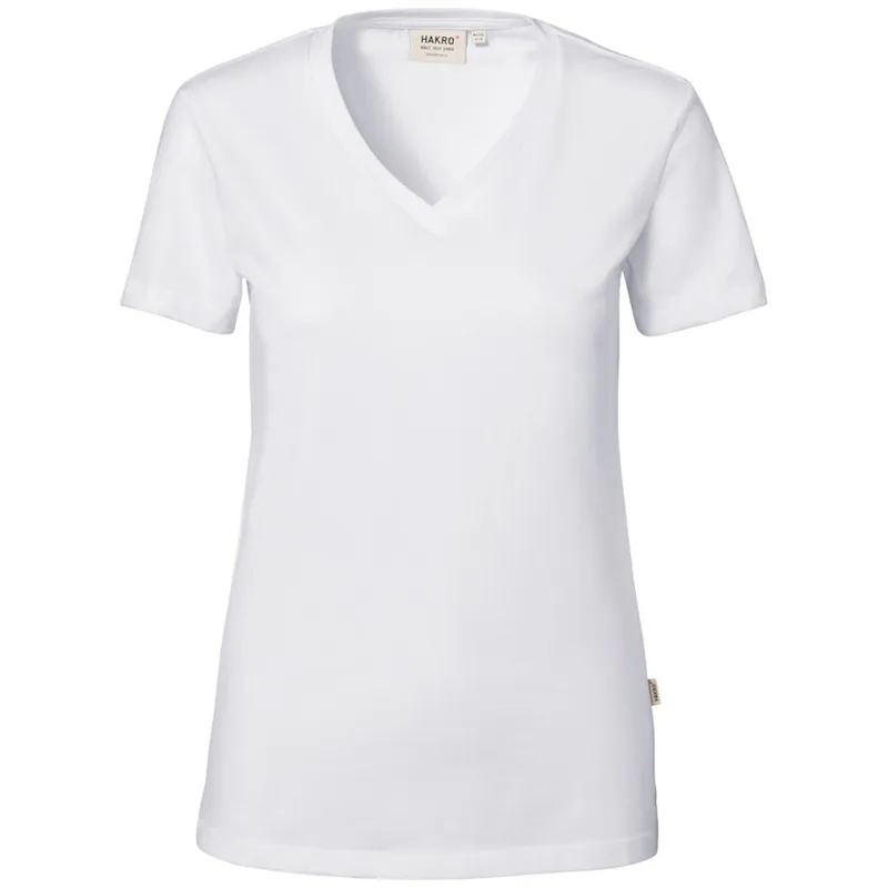 HAKRO HAKRO Damen V-Shirt Stretch #172 Gr. XS weiß – Produktbild 1 von 1