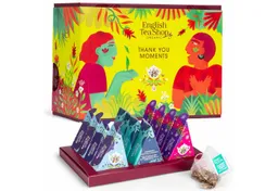 English Tea Shop English Tea Shop Tee Geschenkbox "Thank You" BIO Tee Kollektion, 12 Pyramiden Beutel, 3 herausragende BIO-Teemischungen. – Produktbild 1 von 1