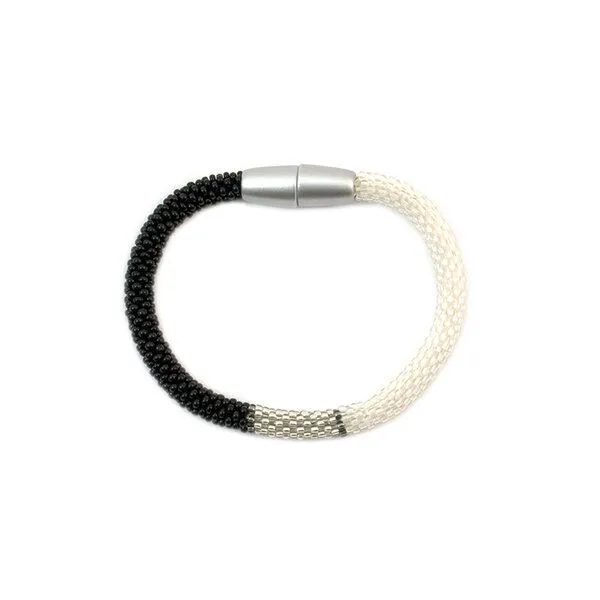 Sakiba Sakiba Armband Svelte Tricolor, Schwarz-weiß, – Produktbild 3 von 4