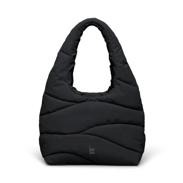 GOT BAG GOT BAG Wavy Puffer Shoulder Bag, Black, – Produktbild 1 von 3