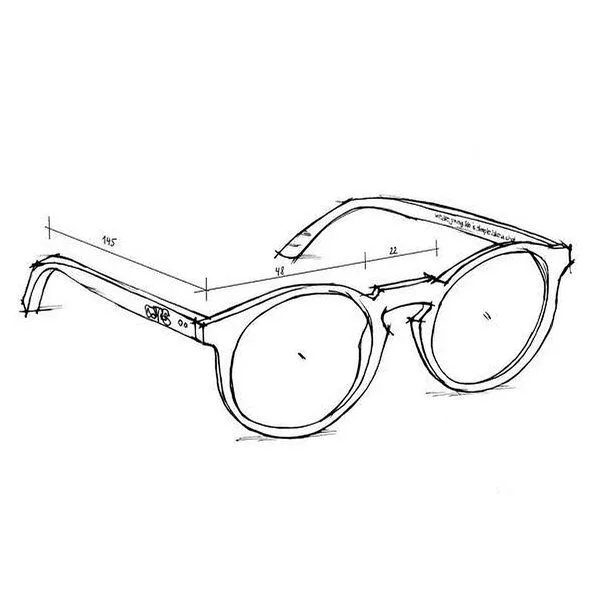 TAKE A SHOT TAKE A SHOT Sonnenbrille Lisi Walnussholz, Braun, – Produktbild 4 von 4